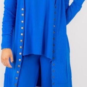 Blue Women's Cardigan Sweater